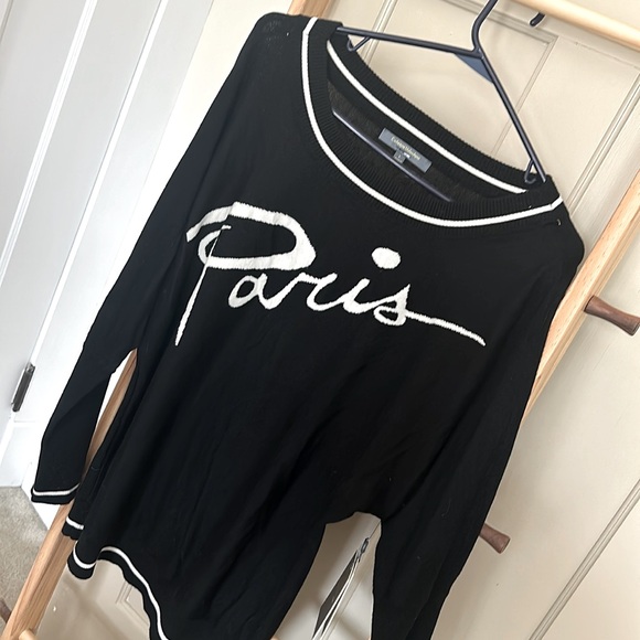 Paris large black sweater - Picture 3 of 3